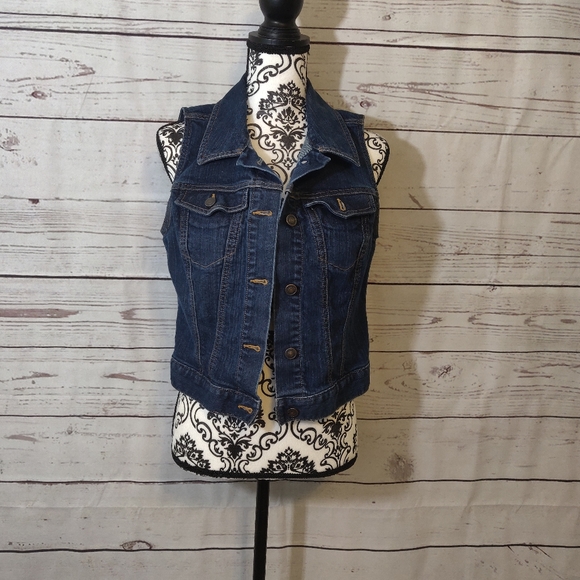 LOFT Jackets & Blazers - The Loft Denim Sleeveless Jacket